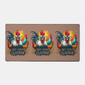 Funny Rooster "Not Today Clucker" Farm Leben Kunst Schreibtischunterlage (Vorderseite)