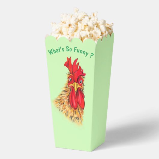 Funny Rooster Popcorn Boxes Geschenkschachtel (Geplatzt)