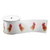 Funny Rooster Ribbon Satinband (Spule)
