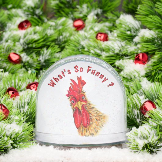 Funny Rooster Schneekugeln (Weihnachten)