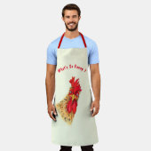 Funny Rooster Schürze Geschenk - Benutzerdefiniert (Getragen)