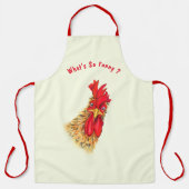Funny Rooster Schürze Geschenk - Benutzerdefiniert (Vorderseite)