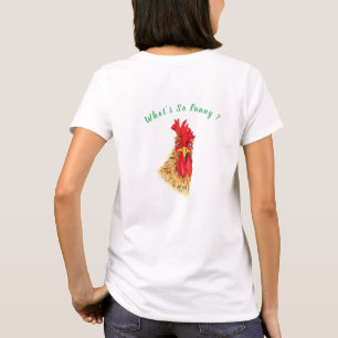 Funny Rooster T - Shirt - Benutzerdefinierter Text