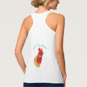 Funny Rooster Tank Top (Rückseite)
