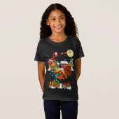 Funny Rooster Weihnachten Ugly Sweater Rooster Xma T-Shirt (Vorne ganz)