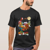 Funny Rooster Weihnachten Ugly Sweater Rooster Xma T-Shirt (Vorderseite)