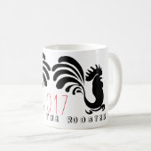 Funny Roosters Chinesische Neujahrsveranstaltung 2 Kaffeetasse (VorderseiteRechts)