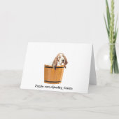 Funny Roosters schlechter Haartag Karte (Rückseite)