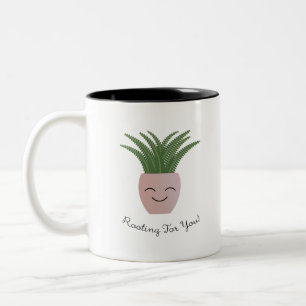 Funny Rooting für dich Fern Zweifarbige Tasse