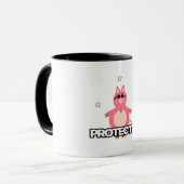 Funny rosa Schwein Tasse (Vorderseite Links)