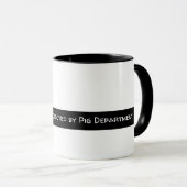 Funny rosa Schwein Tasse (VorderseiteRechts)
