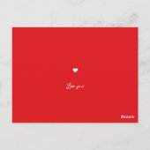 Funny Rose sind Red Chili Gedicht Valentine's Day Postkarte (Rückseite)