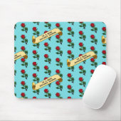 Funny Rote Rose bin ich eine Rose zwischen Thorns Mousepad (Mit Mouse)