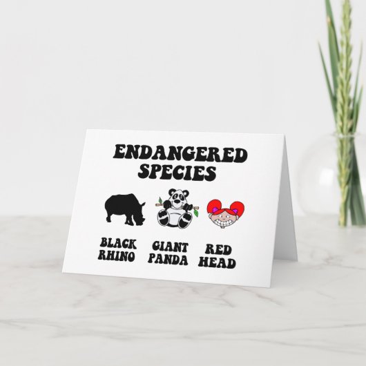 Funny Rothead Karte (Vorderseite)