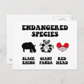 Funny Rothead Postkarte (Vorne/Hinten)