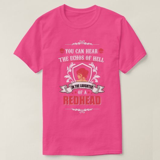 Funny Rothead Sprichwort T-Shirt (Design vorne)