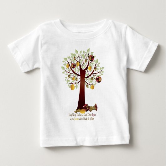 Funny Rotten Apfelbaum Baby T-shirt (Vorderseite)