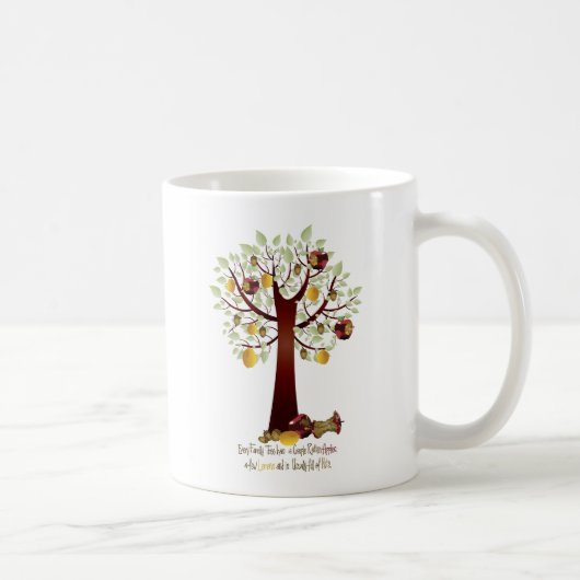 Funny Rotten Apfelbaum Kaffeetasse (Rechts)
