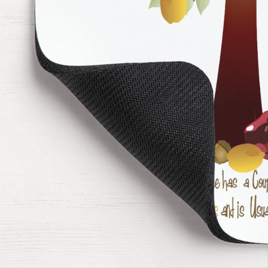 Funny Rotten Apfelbaum Mousepad (Ecke)