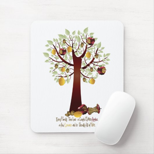 Funny Rotten Apfelbaum Mousepad (Mit Mouse)