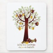 Funny Rotten Apfelbaum Mousepad (Vorne)