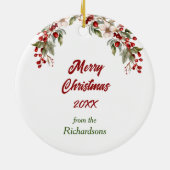 Funny Rottweiler definiert Schönheit Weihnachten Keramik Ornament (Hinten)