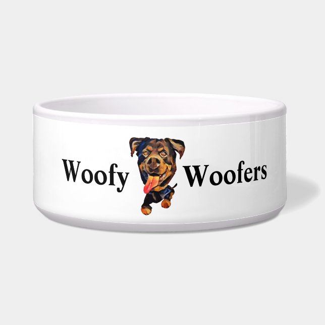 Funny Rottweiler Dog Bowl Napf (Vorderseite)