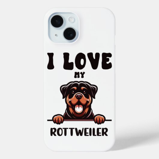 Funny Rottweiler Dog Case-Mate iPhone Hülle (Rückseite)