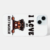 Funny Rottweiler Dog Case-Mate iPhone Hülle (Rückseite (Horizontal))