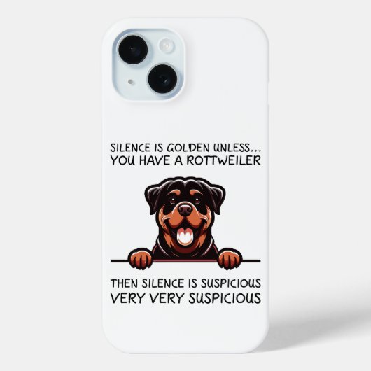 Funny Rottweiler Dog Case-Mate iPhone Hülle (Rückseite)