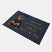 Funny Rottweiler Dog Doormat Fußmatte (Schrägansicht)