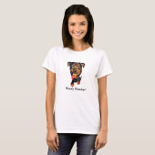 Funny Rottweiler Hund T - Shirt der Frauen (Vorne ganz)