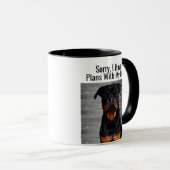 Funny Rottweiler plant mit Hundin Tasse (VorderseiteRechts)