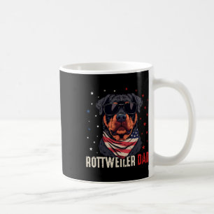 Funny Rottweiler Vater US Stars 4. Juli Väter Kaffeetasse