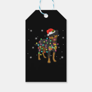 Funny Rottweiler Xmas Lights Hund Vater Hund Mama Geschenkanhänger