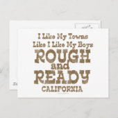 Funny Rough and Ready Boys Postkarte (Vorne/Hinten)