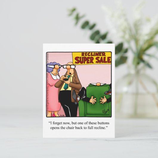 Funny "Rough Day"? Postkarte "Spectickles" (Stehend Vorderseite)