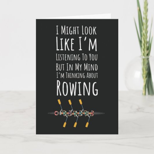 Funny Rower Cards Crew Sport Frauenboot Karte (Vorderseite)