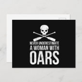 Funny Rowing Canoeing Gift Kayak Rafting Postkarte (Vorne/Hinten)