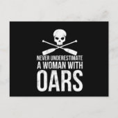 Funny Rowing Canoeing Gift Kayak Rafting Postkarte (Vorderseite)