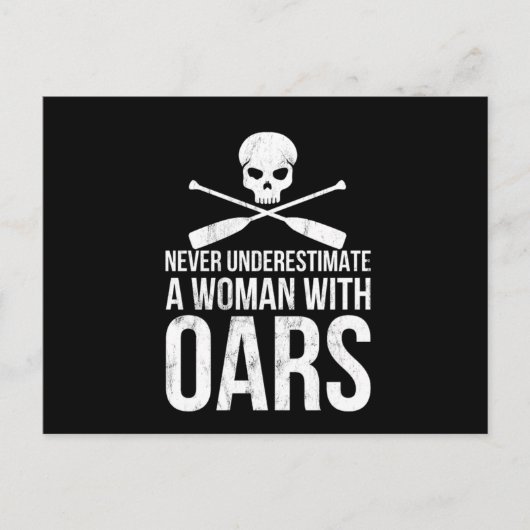 Funny Rowing Canoeing Gift Kayak Rafting Postkarte (Vorderseite)