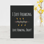 Funny Rowing Cards Spaß Humour Karte (Gelbe Blume)
