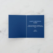 Funny Rowing Frau Blue Schwester 50. Geburtstag Karte (Innenseite)