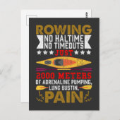 Funny Rowing Hobby Rower Spaß Kayaking Postkarte (Vorne/Hinten)
