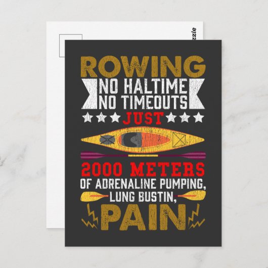 Funny Rowing Hobby Rower Spaß Kayaking Postkarte (Vorne/Hinten)