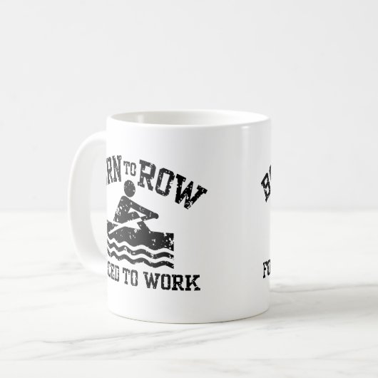 Funny Rowing Kaffeetasse (Vorderseite Links)