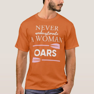 Funny Rowing Kanufahrerin mit Oars Shirt