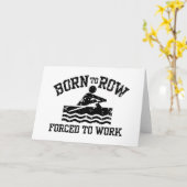 Funny Rowing Karte (Gelbe Blume)