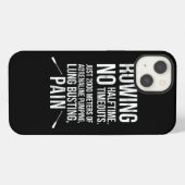 Funny Rowing No Halftime No Timeouts Rowing T-Shir iPhone Hülle (Rückseite (Horizontal))