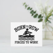 Funny Rowing Postkarte (Stehend Vorderseite)
